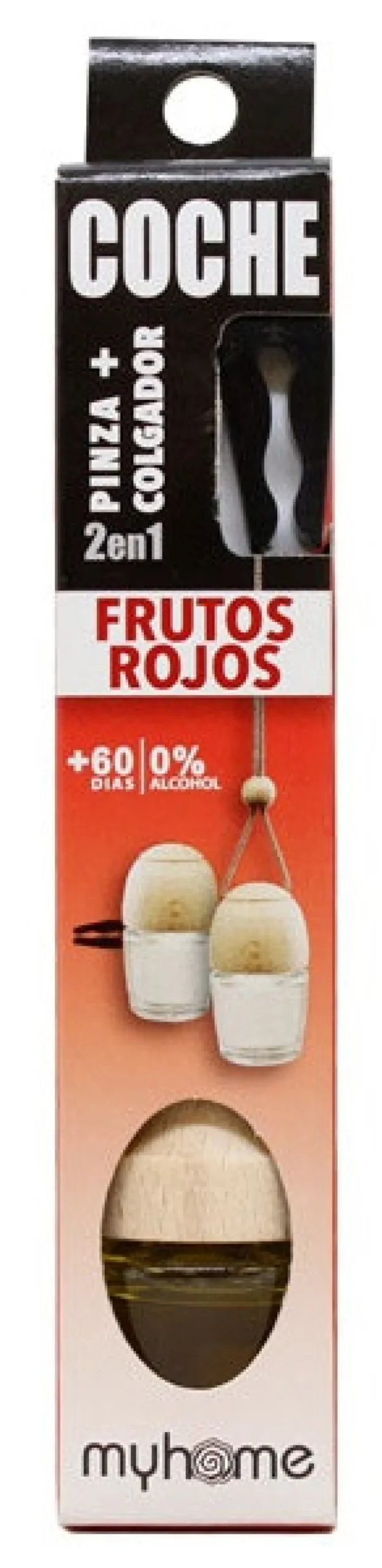 Ambientador para Carro com Pinça Frutos Vermelhos