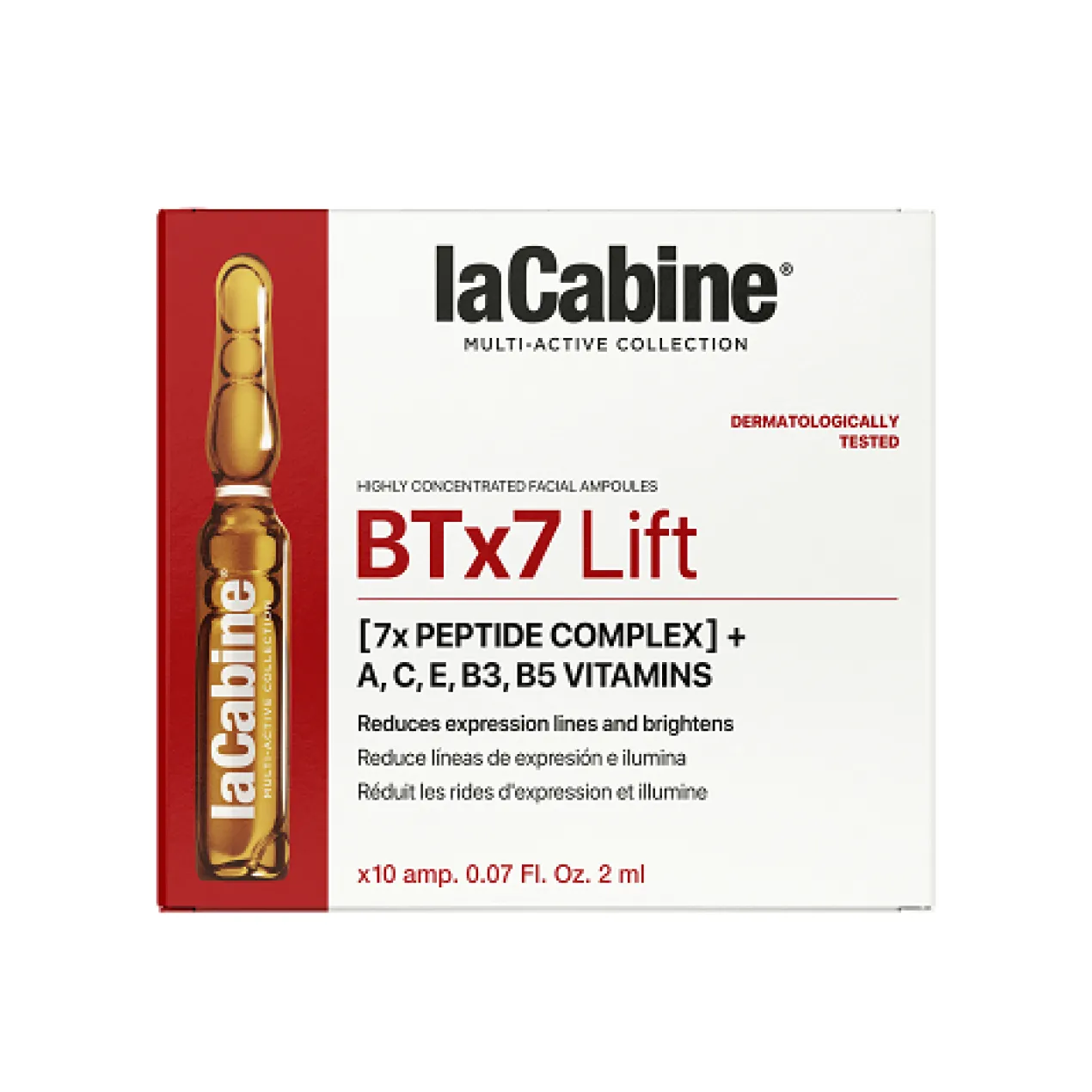 Ampolas Antirrugas com 7 Péptidos e Vitaminas BTx7 Lift