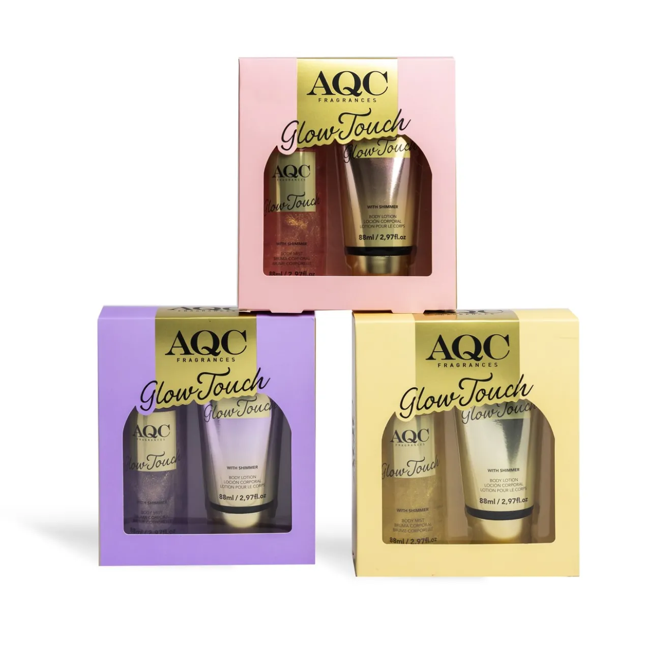 AQC FRAGANCES Glow Touch Shimmer Duo Bruma Corporal + Loção Corporal