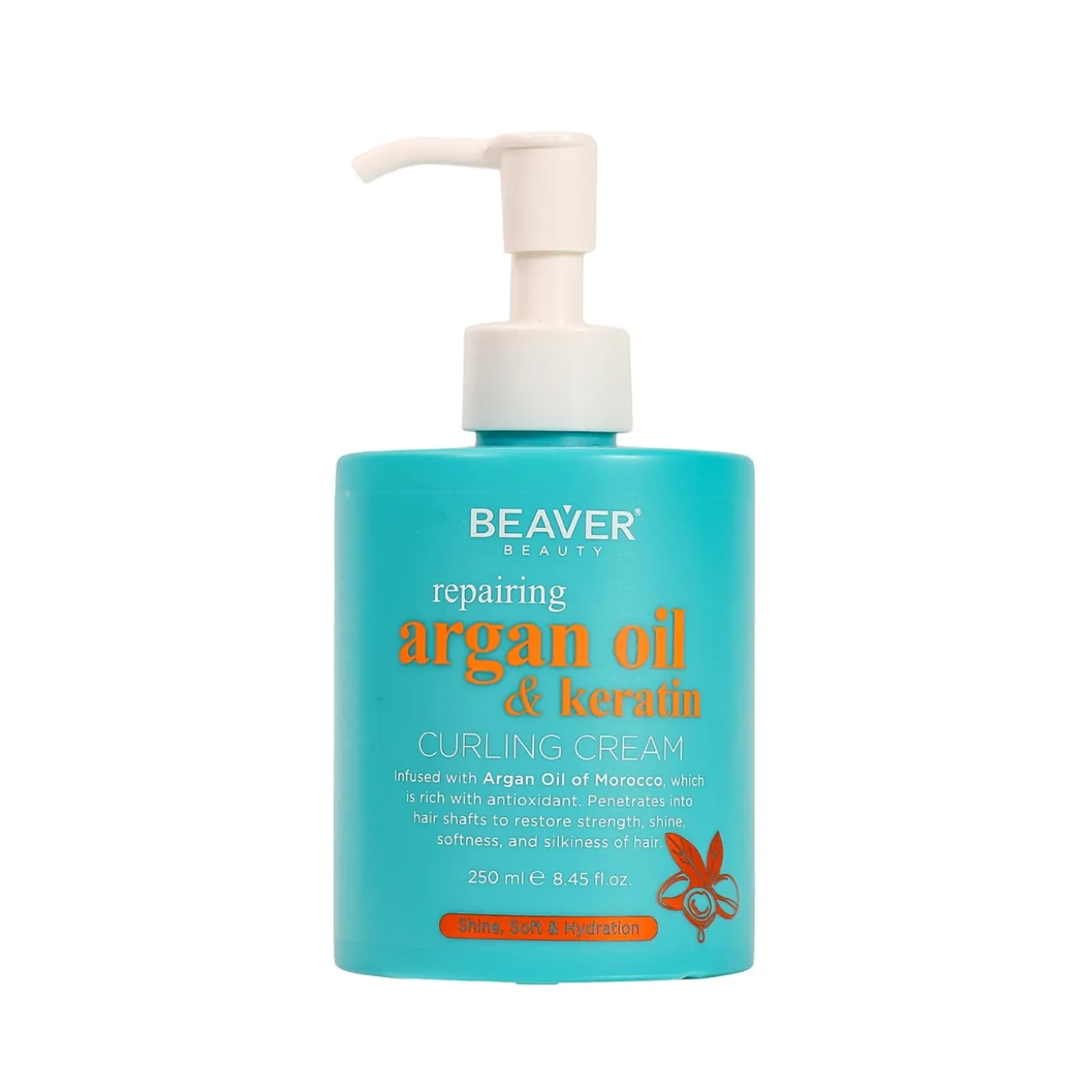 Argan Oil & Keratin Creme para Caracóis