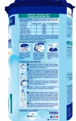 AR 1 Leite para Lactentes Anti-regurgitação