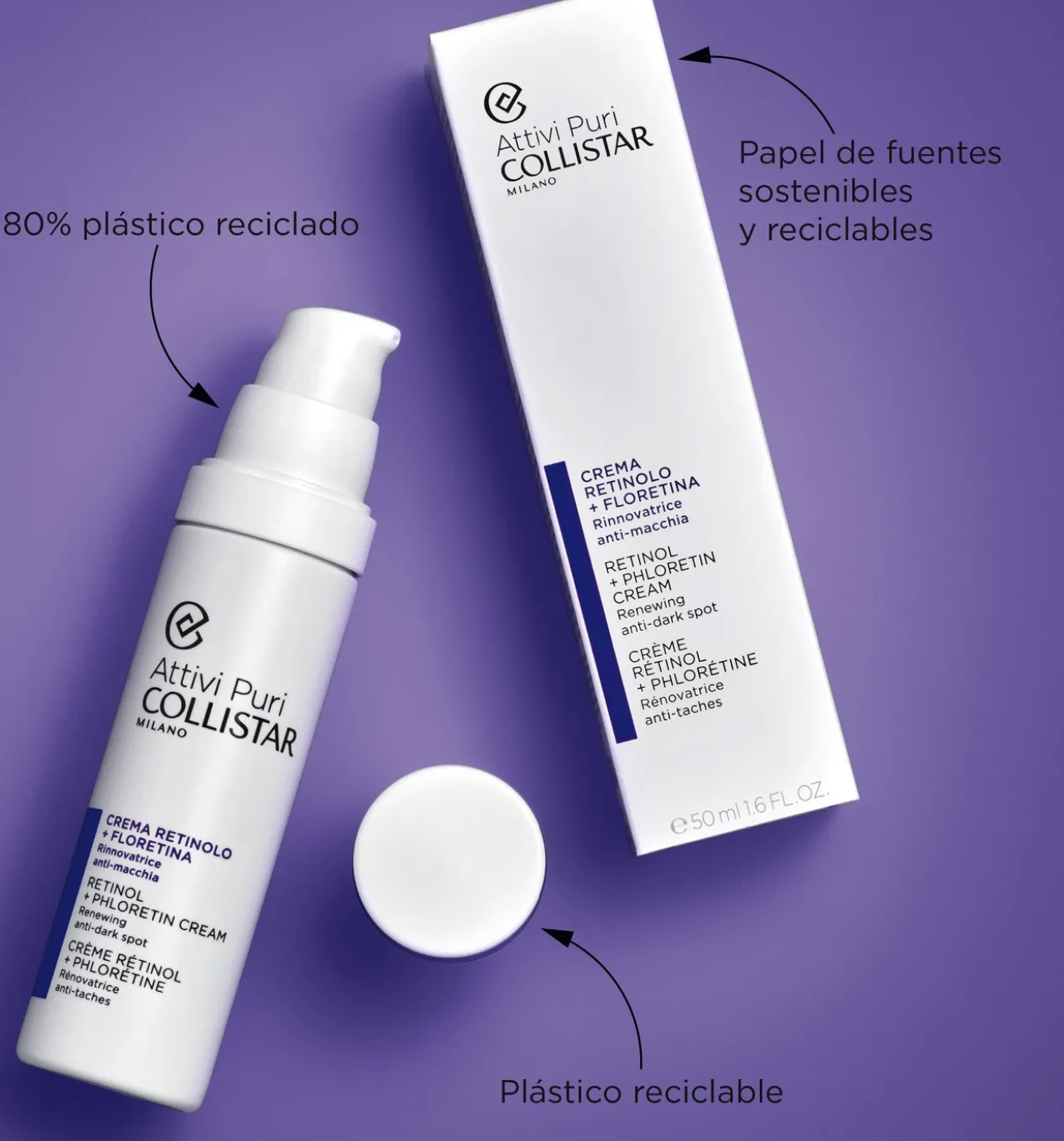 Attivi Puri Creme com Retinol + Floretina