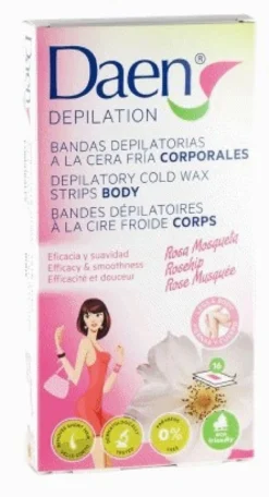 Bandas Depilatórias Corporais Cera Fria com Roseira Brava