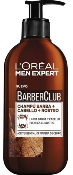 Barber Club Champô 3 em 1 para barba, cabelo e rosto