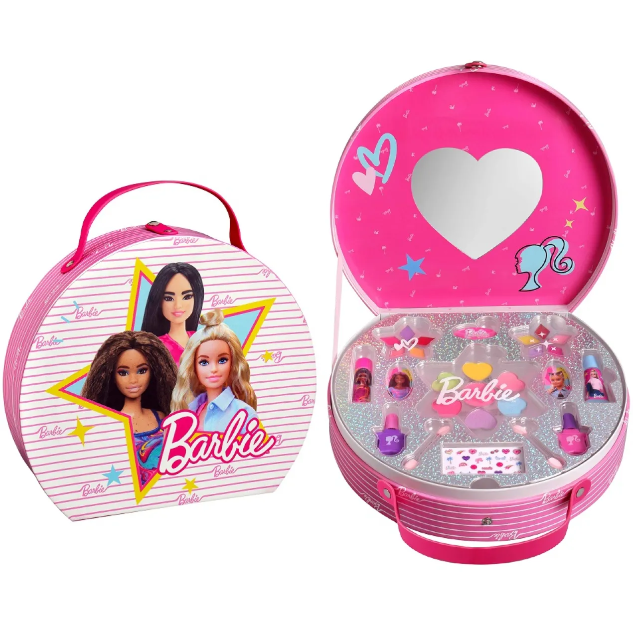 Barbie Maleta Redonda de Maquilhagem Infantil