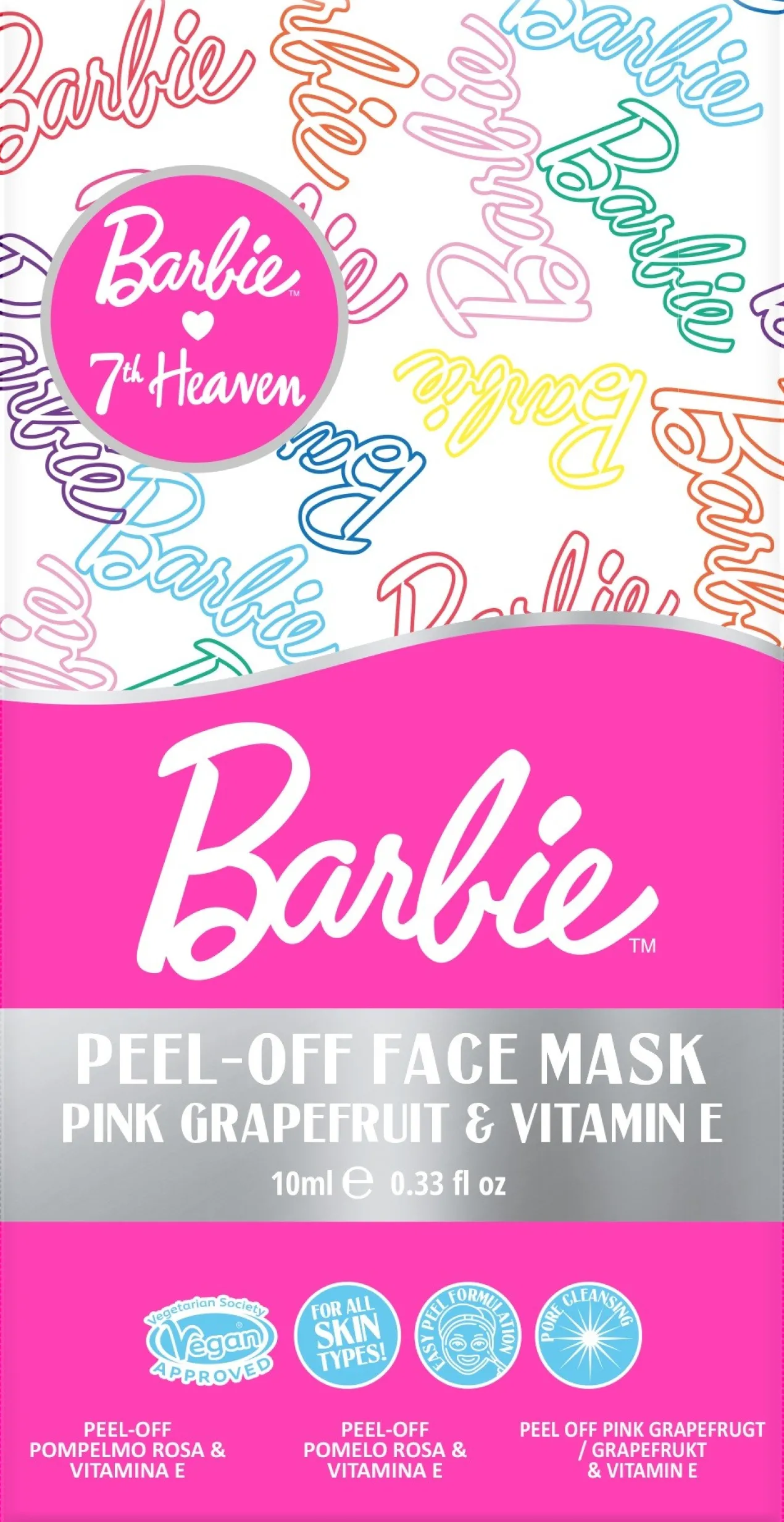 Barbie Máscara Peel-Off com Toranja Rosa e Vitamina E