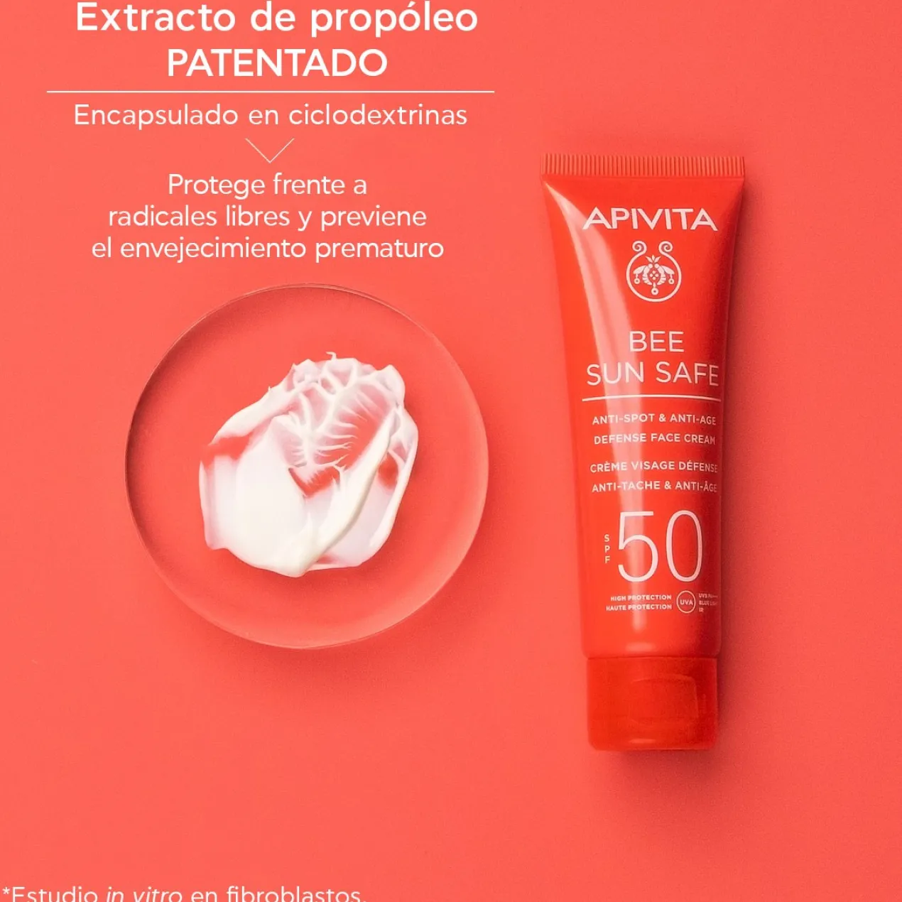 Bee Sun Safe Creme Antienvelhecimento & Antimanchas SPF50