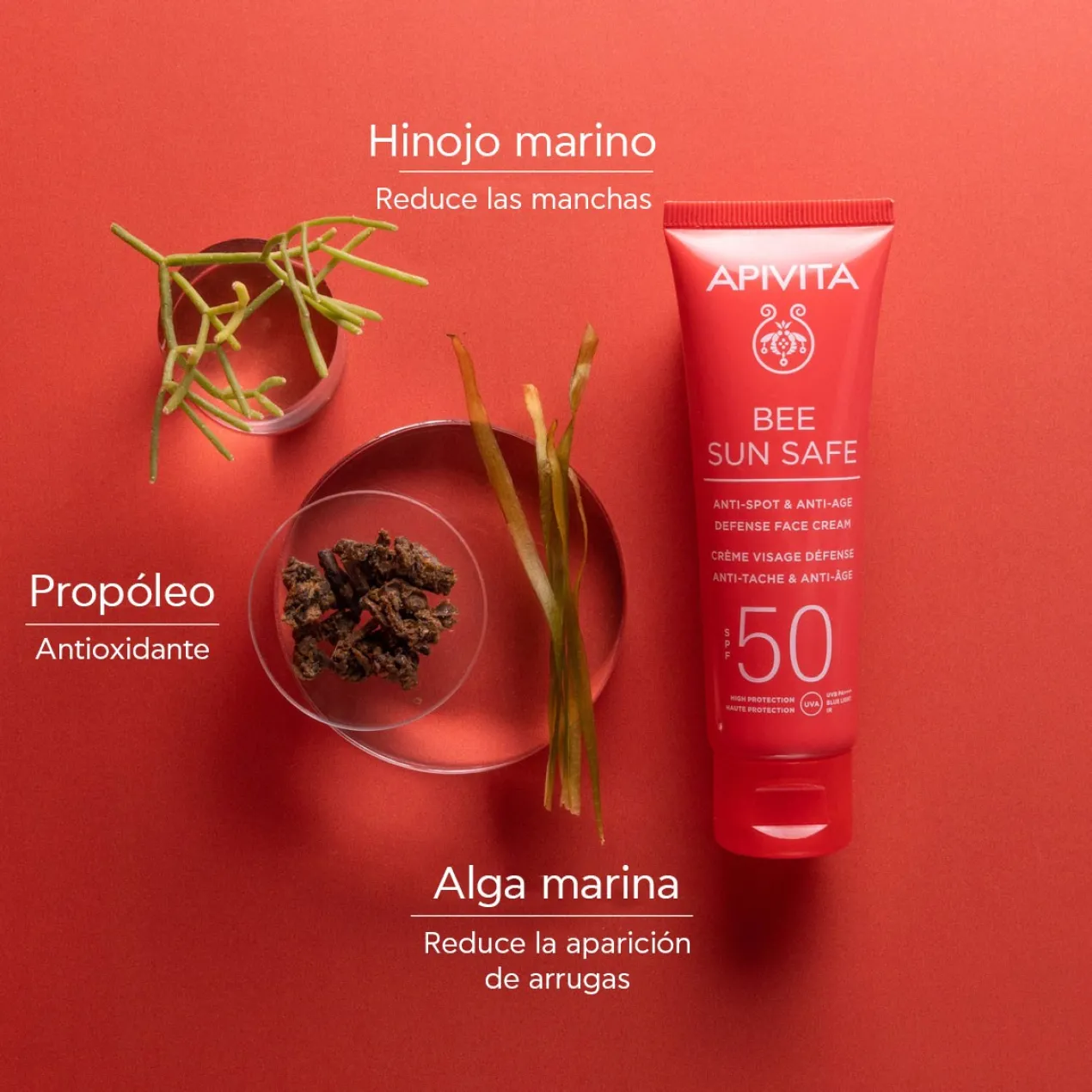 Bee Sun Safe Creme Antienvelhecimento & Antimanchas SPF50