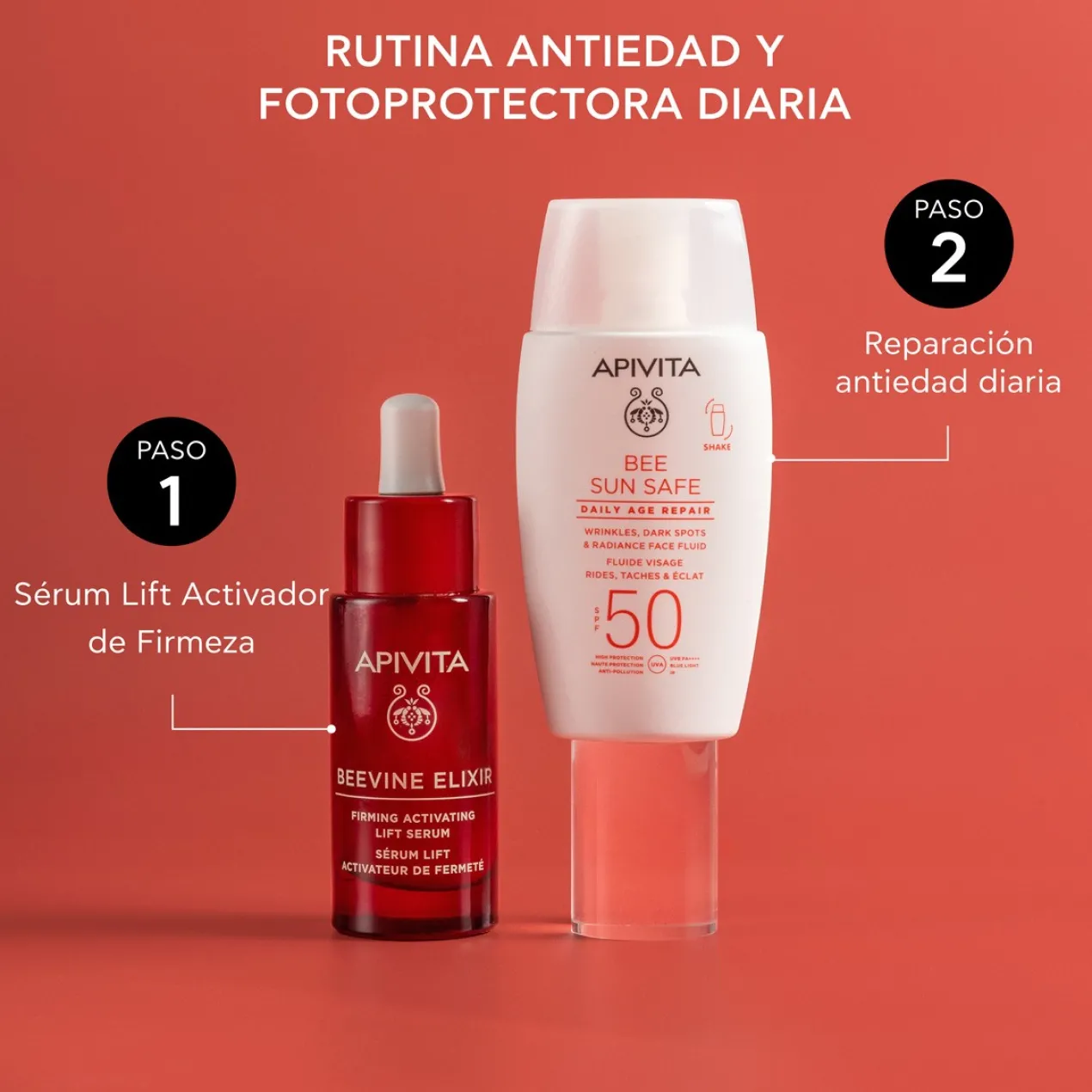Bee Sun Safe Fluido Facial Reparador Anti-idade SPF50