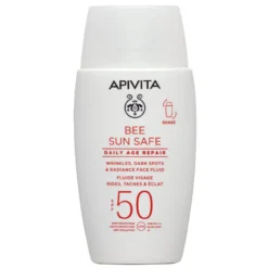 Bee Sun Safe Fluido Facial Reparador Anti-idade SPF50