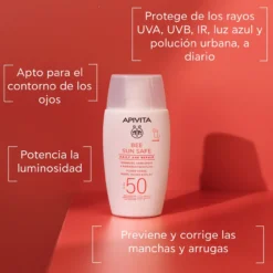 Bee Sun Safe Fluido Facial Reparador Anti-idade SPF50