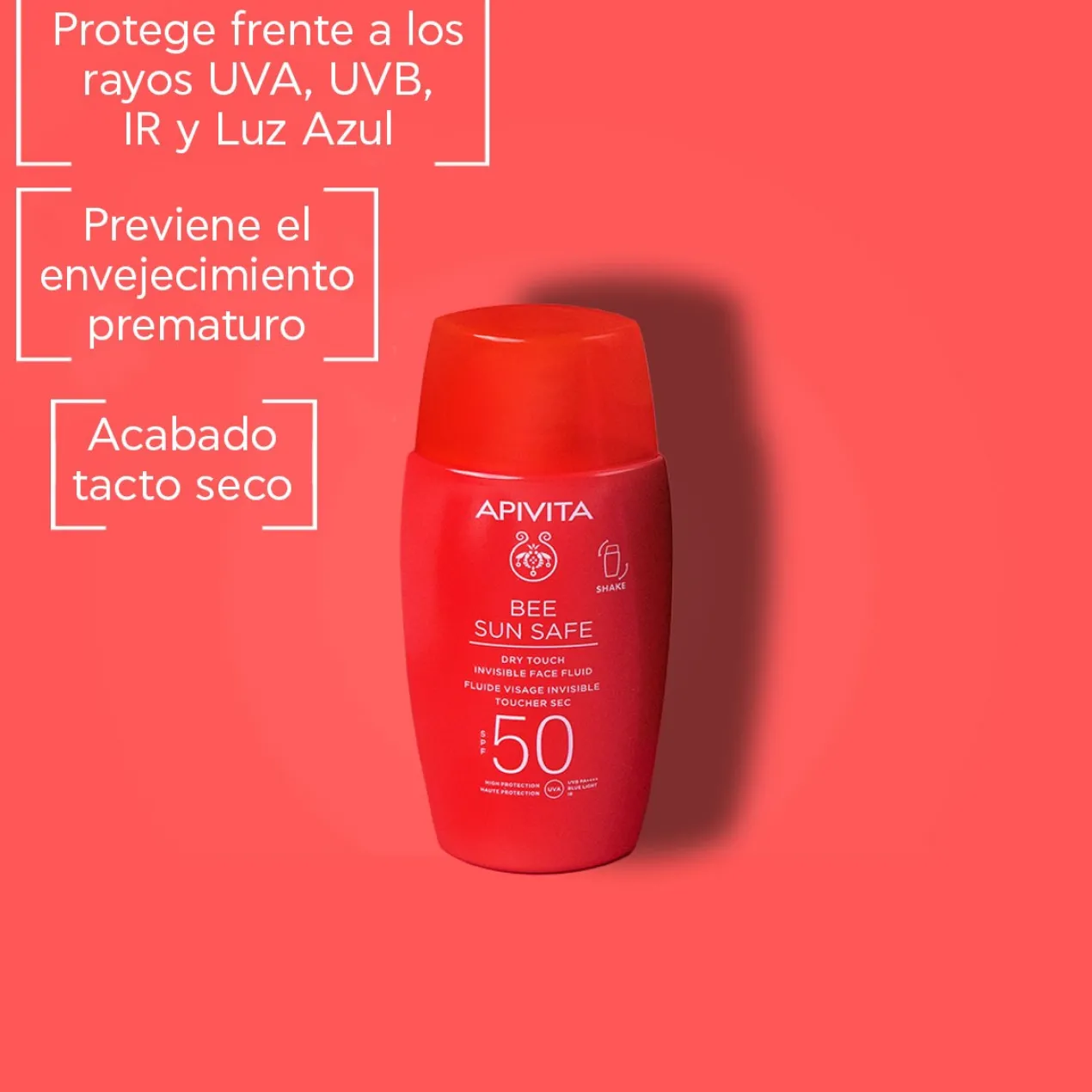 Bee Sun Safe Invisible Facial Fluid Dry Touch SPF50