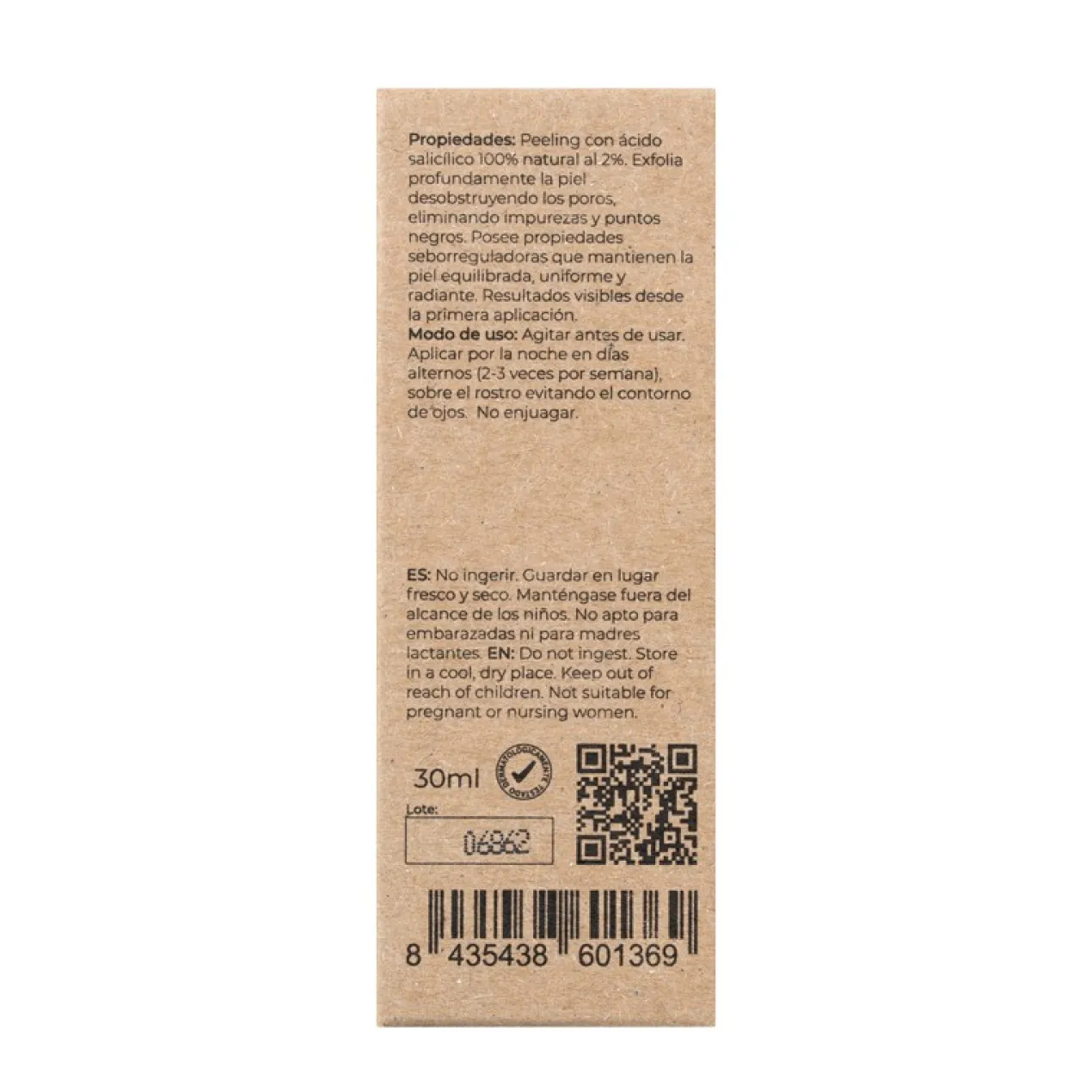 BHA Peeling Facial ácido Salicílico
