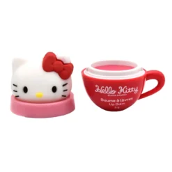 Bálsamo Labial Friends Hello Kitty, Kuromi ou Cinnamoroll Cup Topper