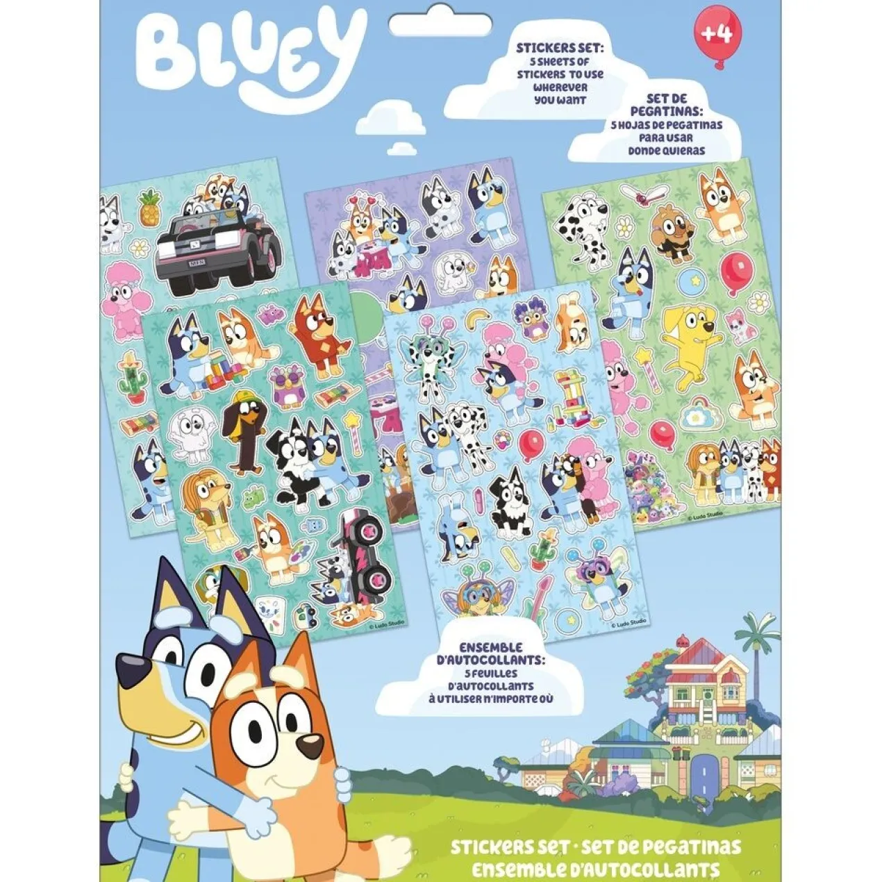 Bluey Conjunto de Autocolantes