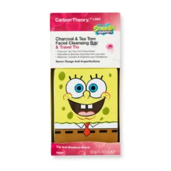 Bob Esponja Conjunto Anti Imperfeições Sabonete Facial + Lata Travel