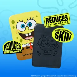 Bob Esponja Conjunto Anti Imperfeições Sabonete Facial + Lata Travel