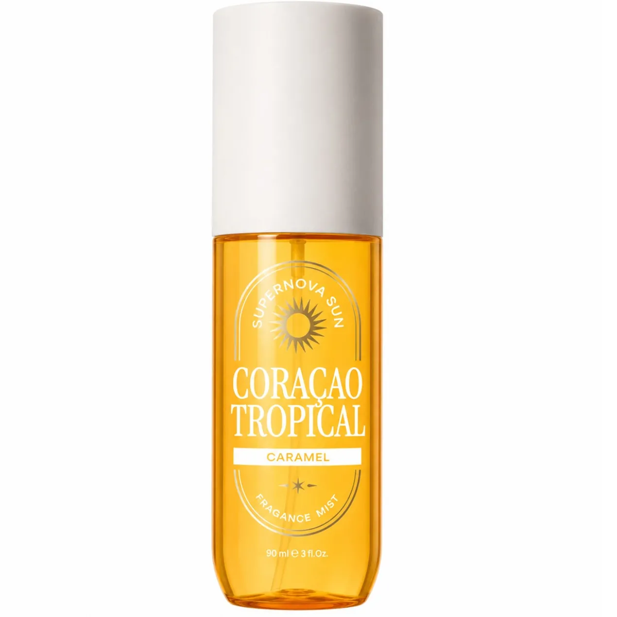 Body Mist Perfumado Coração Tropical Caramel