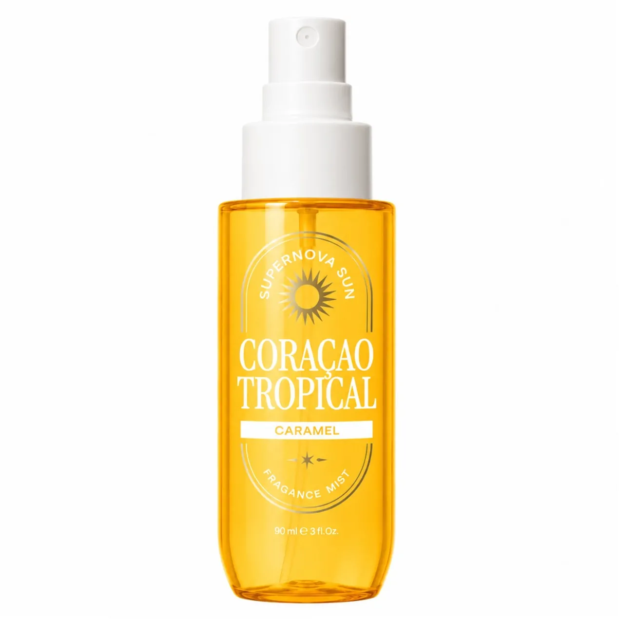 Body Mist Perfumado Coração Tropical Caramel