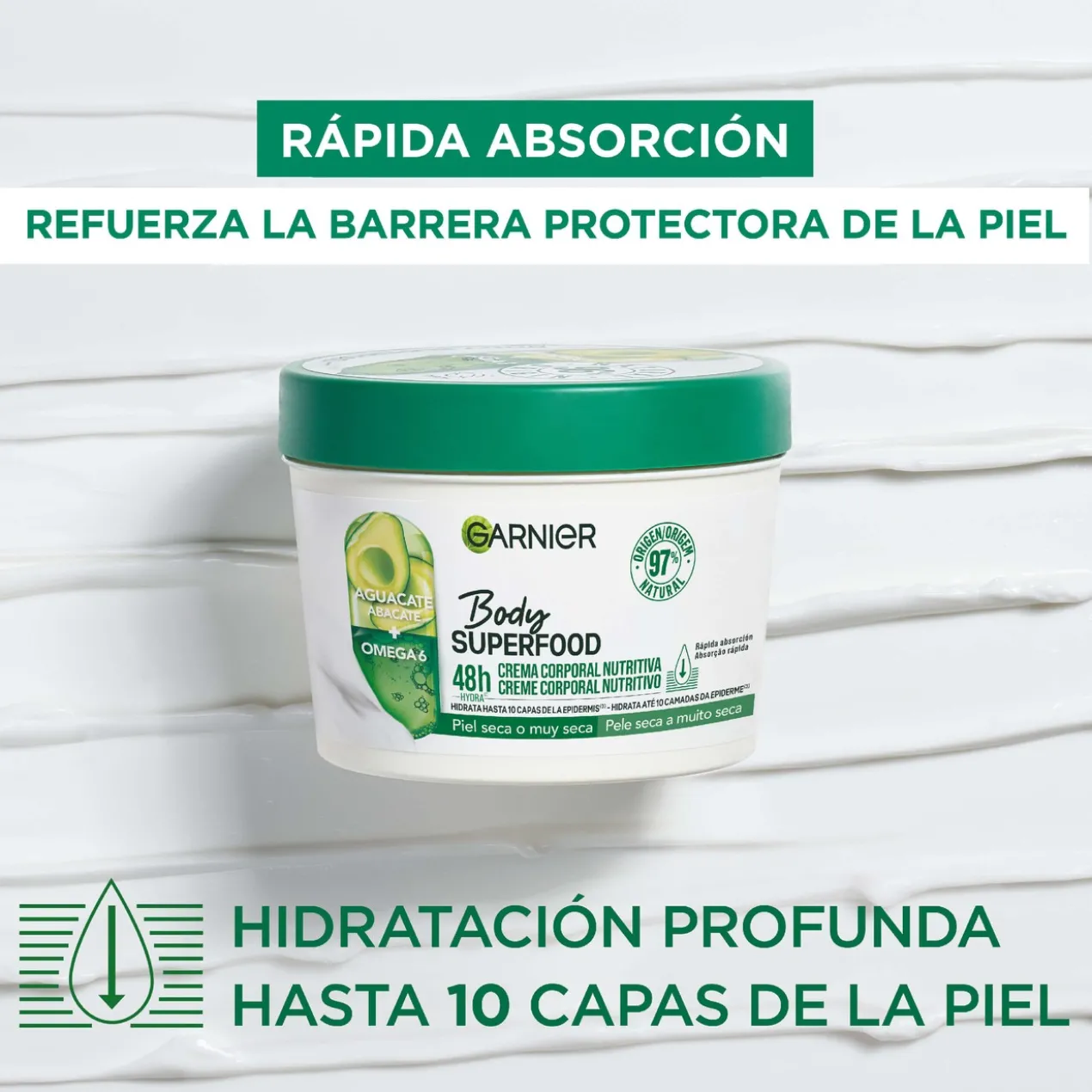 Body Superfood Creme Corporal Nutritivo com Abacate e Ómega 6