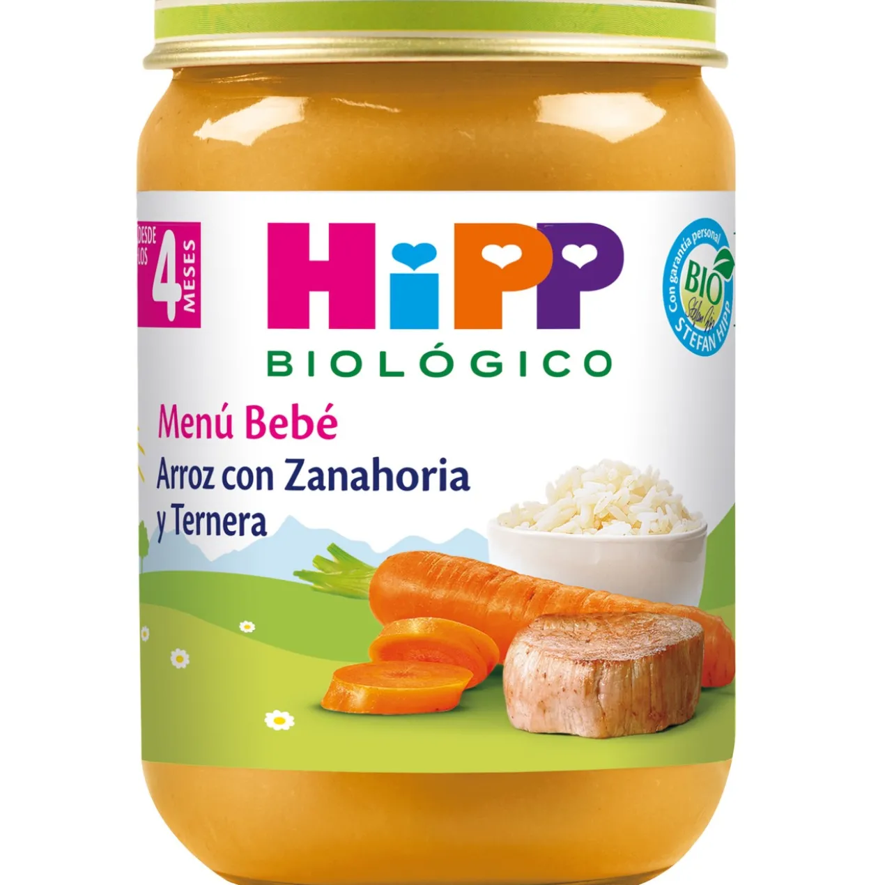Boião de Arroz com Cenoura e Vaca +4 Meses