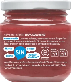 Boião Maçã, Banana e Mirtilo 100% Biológico +6 Meses