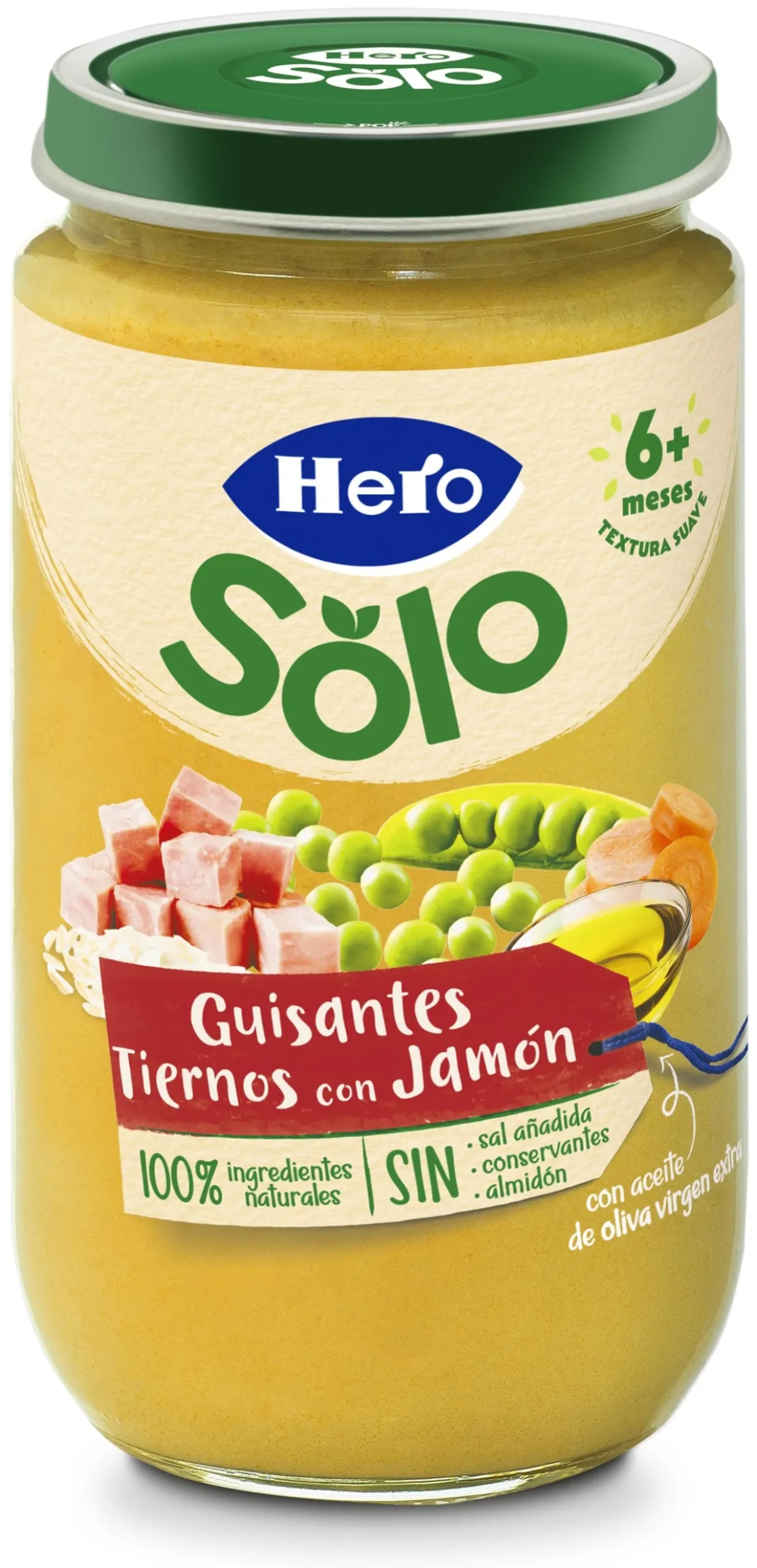 Boião Puré de Ervilhas com Presunto