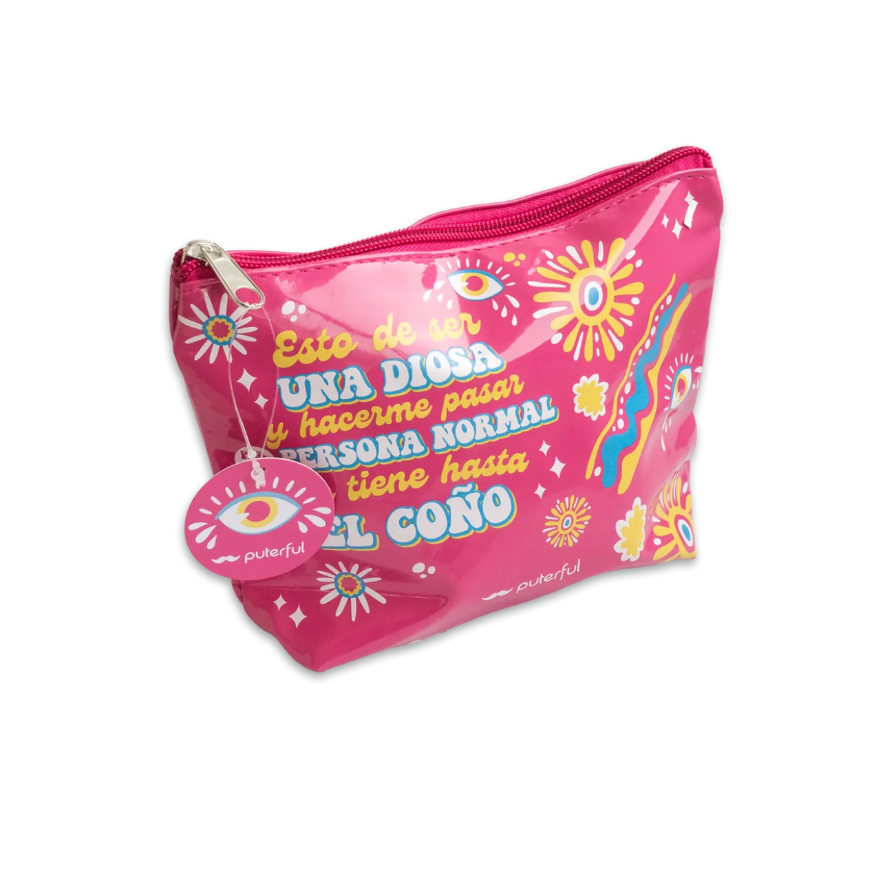 Bolsa de Cosméticos Brilho Rosa Una Diosa