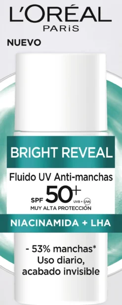 Bright Reveal Fluido Hidratante Anti-Manchas com Niacinamide SPF50+