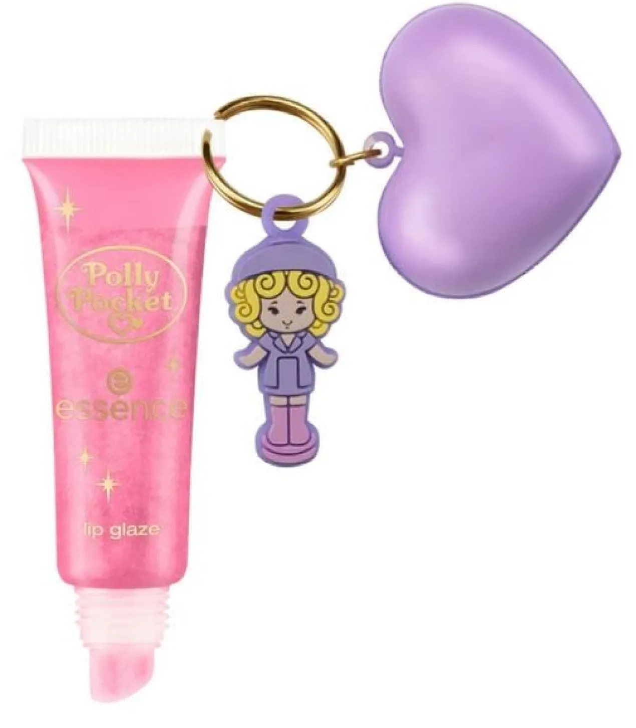 Brilho de Lábios com Porta-chaves Polly Pocket