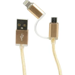 Cabo USB 2em1 Micro USB