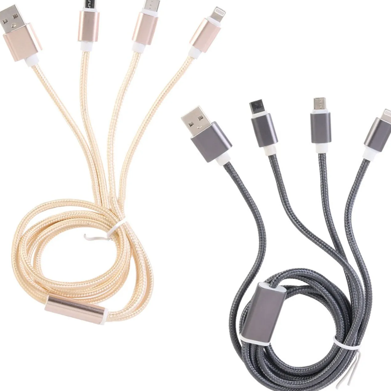 Cabo USB 3 em 1 MICRO USB-T C