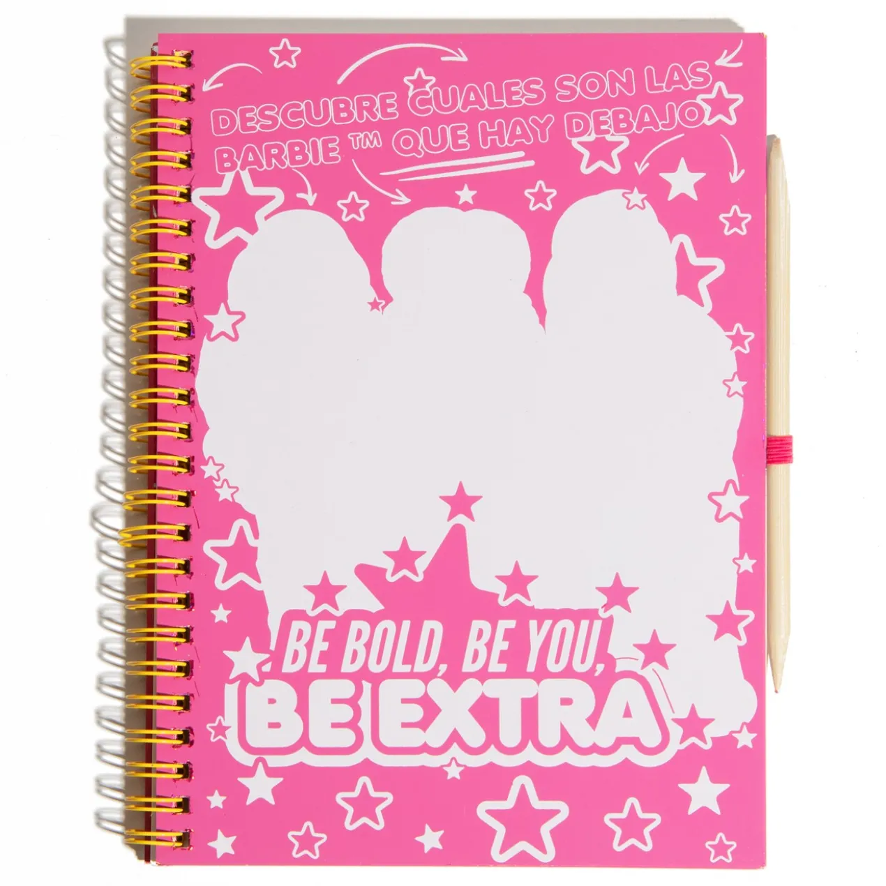 Caderno Barbie Magic Pink Scratch Book
