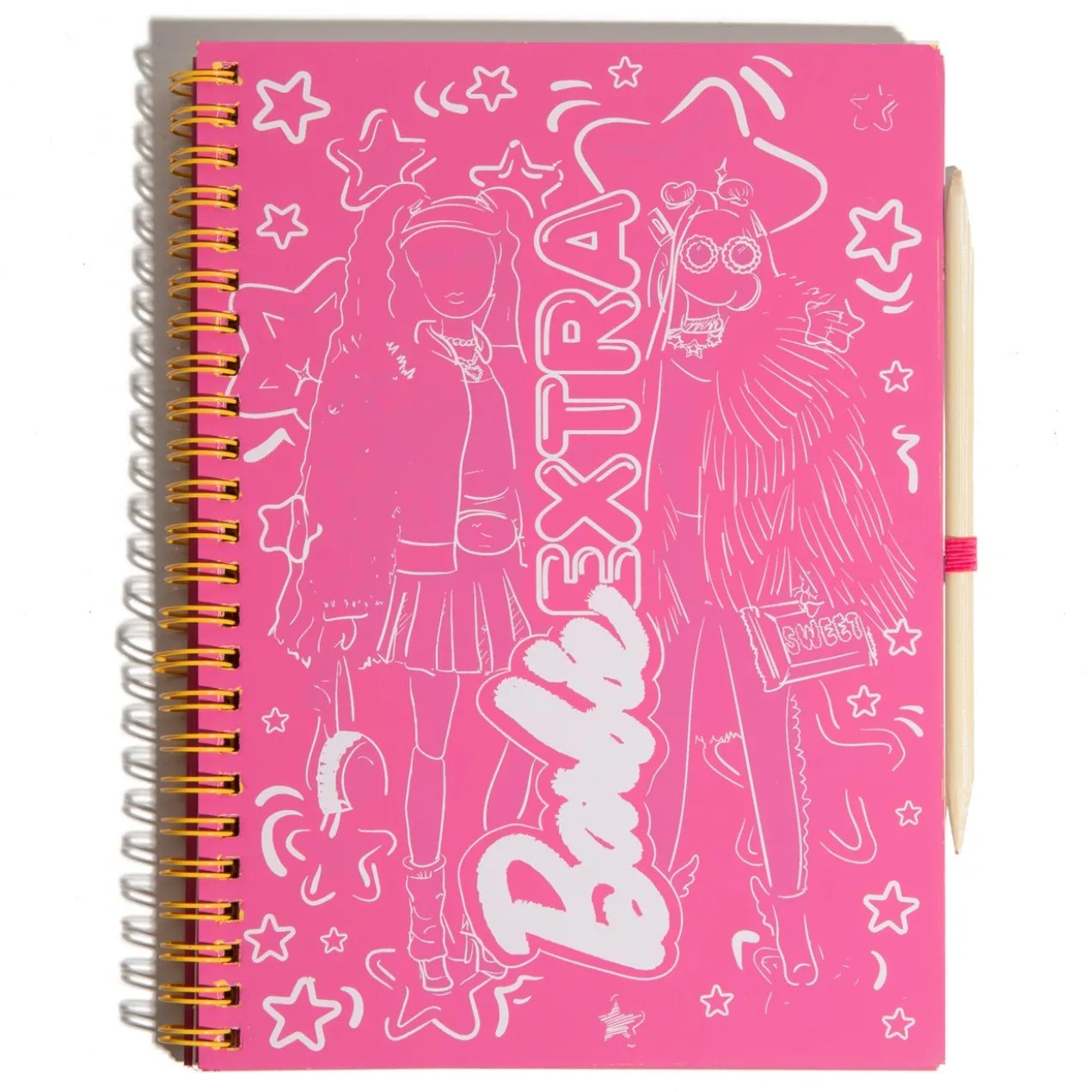 Caderno Barbie Magic Pink Scratch Book
