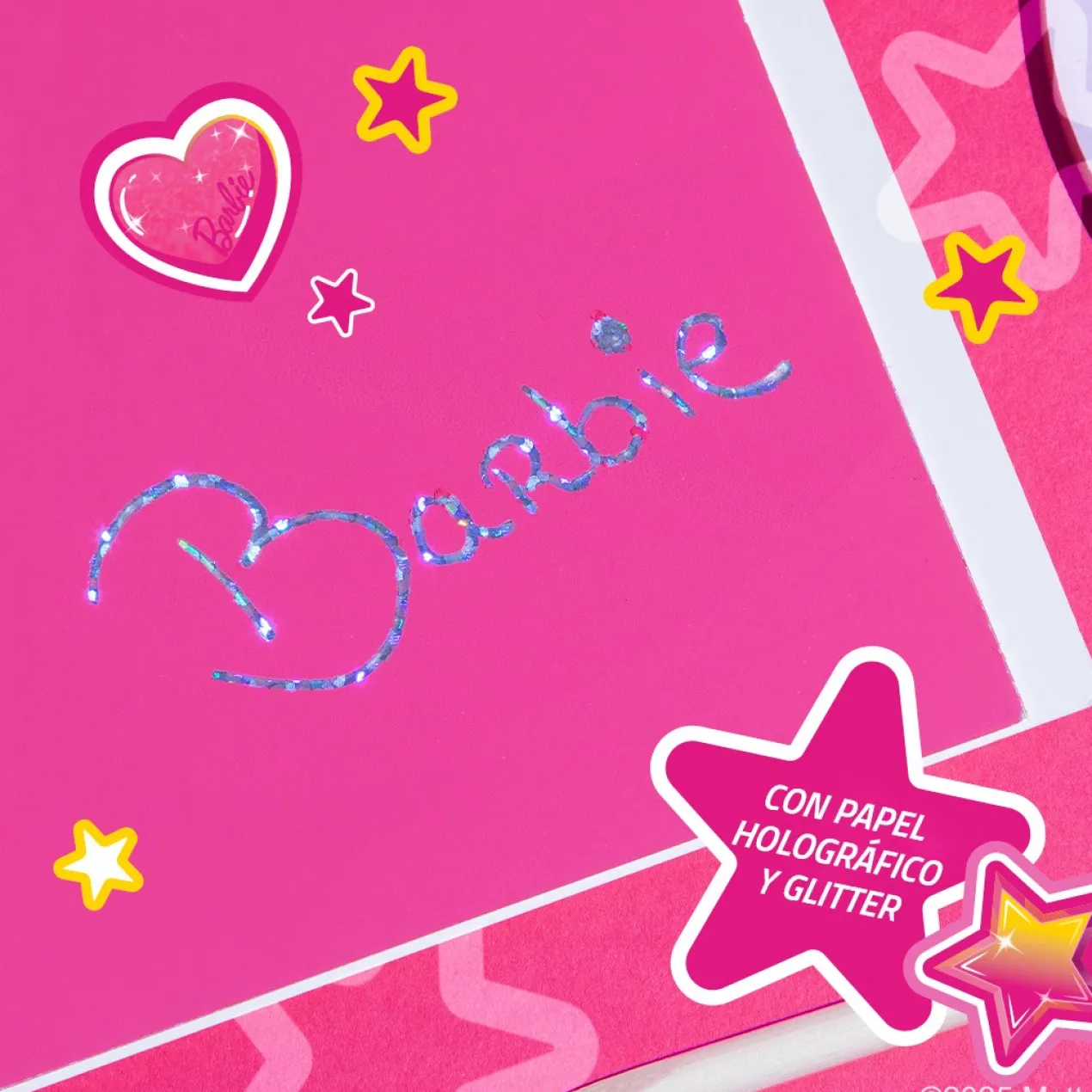 Caderno Barbie Magic Pink Scratch Book