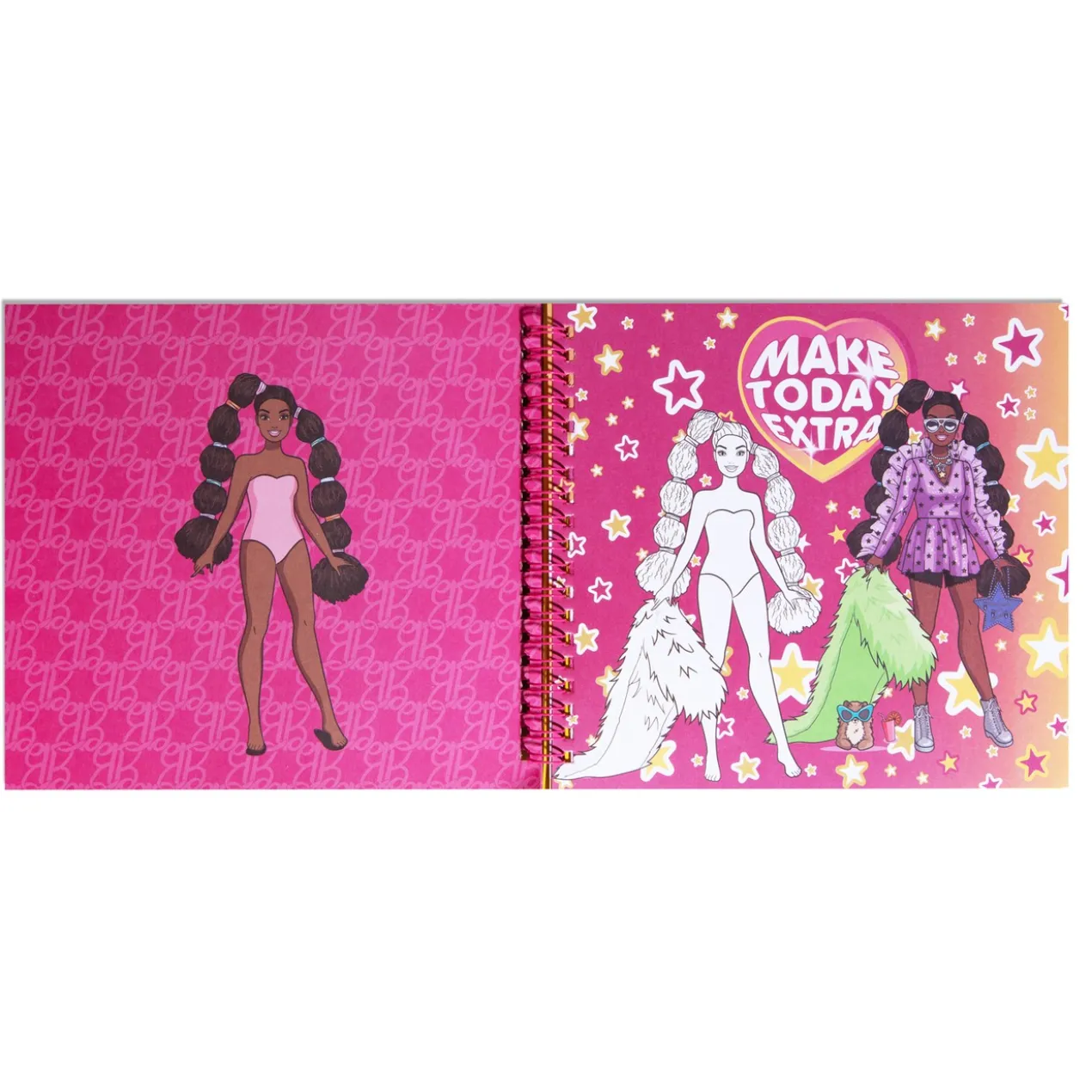 Caderno Barbie Notebook Stickers Paper Doll