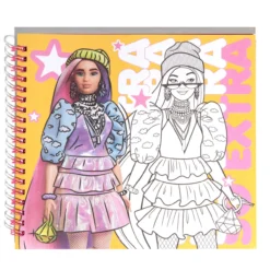 Caderno Barbie Notebook Stickers Paper Doll
