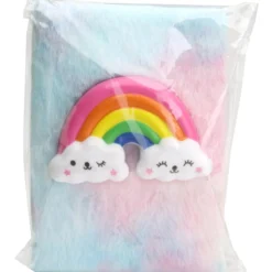 Caderno de Peluche Arco-Íris