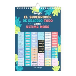 Calendário de Parede 2025 Una Lloradita (Uma Choradinha)