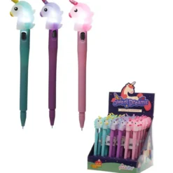 Caneta Unicórnio com Led