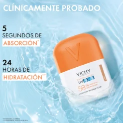 Capital Soleil UV Aqua Fluido Hidratante SPF50 tom claro