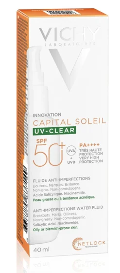 Capital Soleil UV Clear SPF50 Fluido Anti-Imperfeições