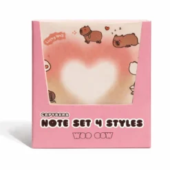 Capybara Note Set 4 Styles Notas de Papel