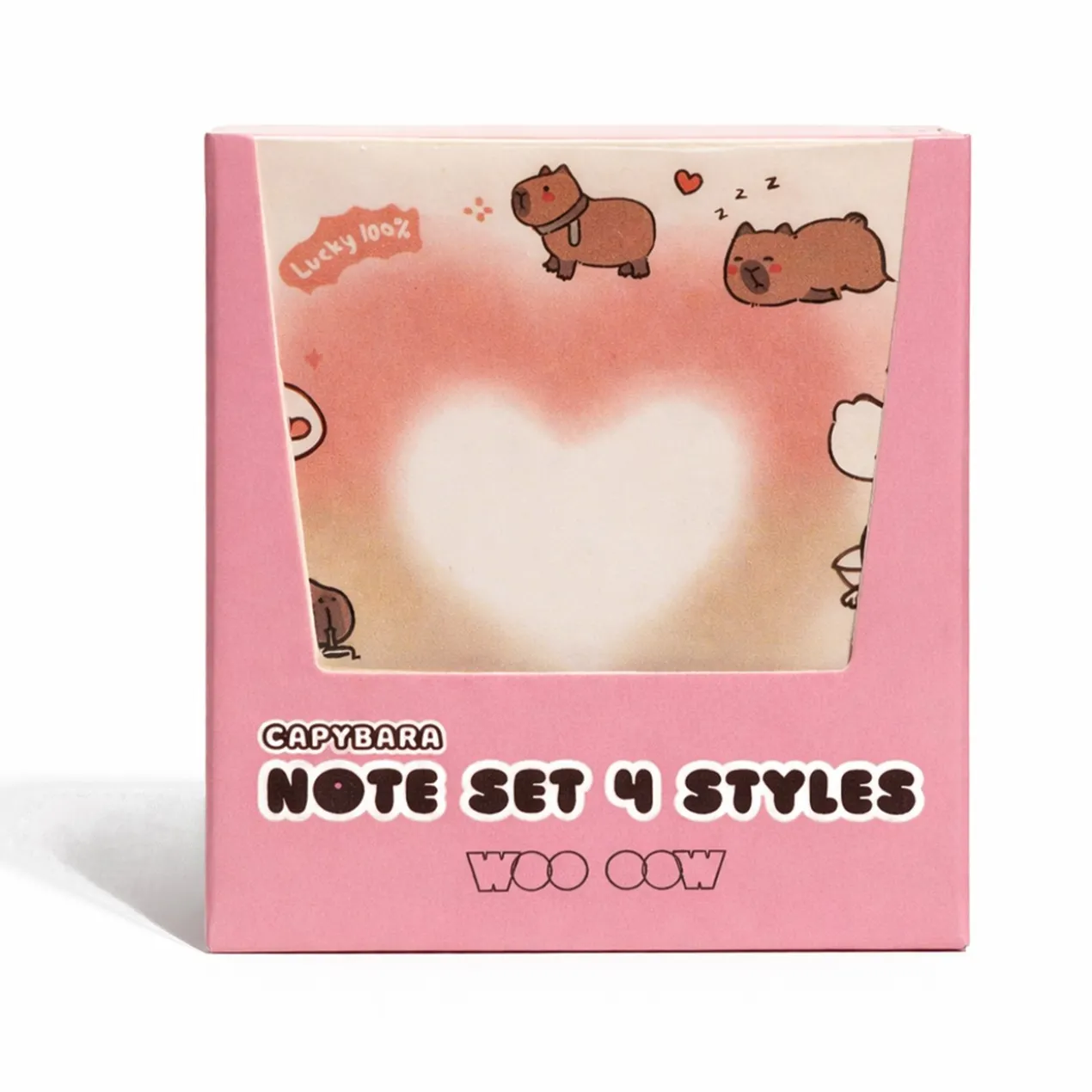 Capybara Note Set 4 Styles Notas de Papel