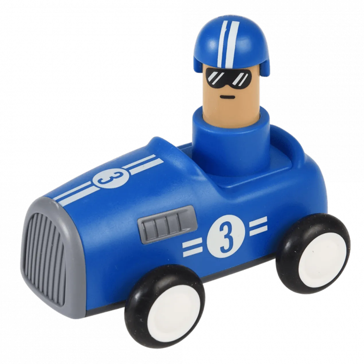 Carro de Corrida Para Empurrar Azul