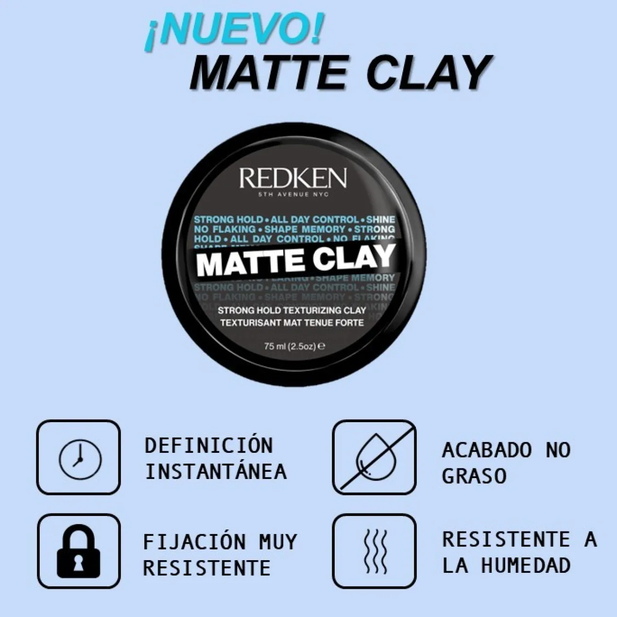 Cera de Penteado Matte Clay
