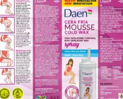 Cera Fria Mousse Cold Wax Cera Depilatória Corporal Spray
