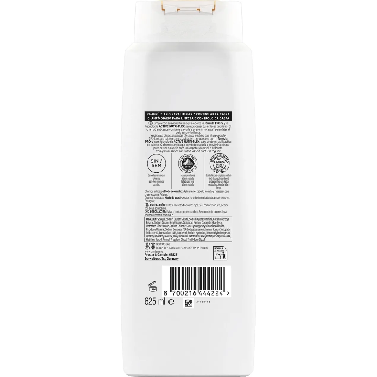 Champô Anticaspa Active Nutri-Plex Pro-V