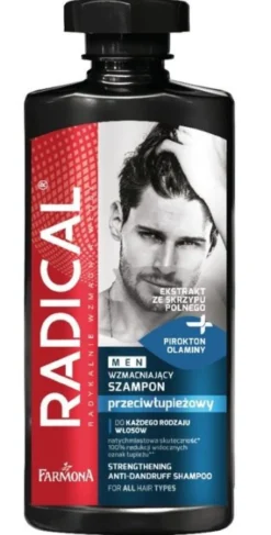 Champô anti-caspa fortalecedor Radical Men