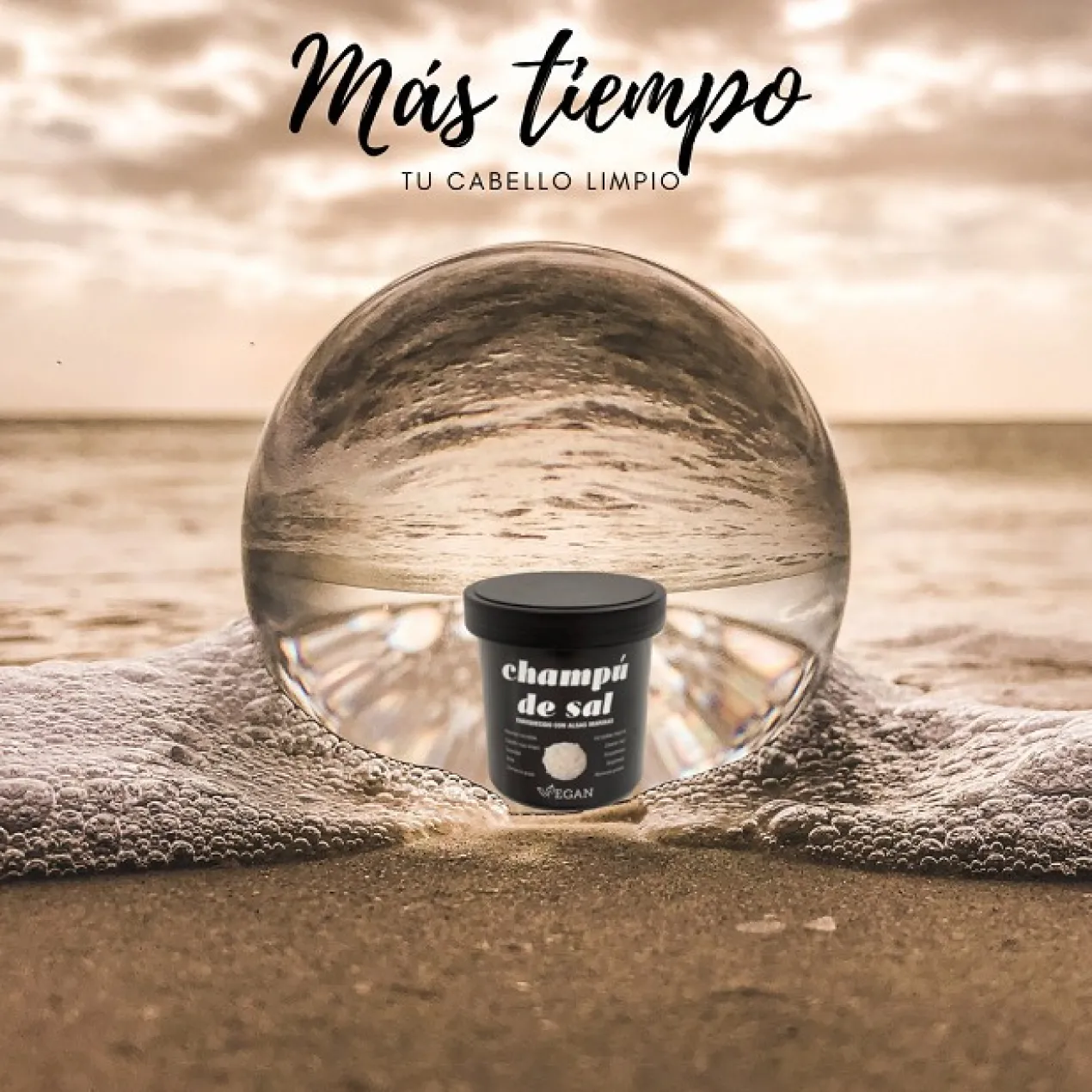 Champô de Sal com Algas Marinhas Cabelos Oleosos